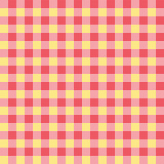 A classic red and yellow gingham or flannel check pattern, often associated with picnic blankets, tablecloths, and cozy textiles.