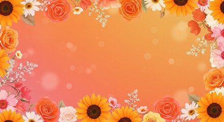 Obraz premium summer pattern background