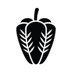 Paprika Grain Art Icon Vector Illustration