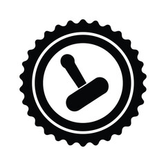 Stamp Approval Icon Vector Illustration