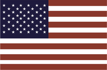 Fototapeta premium American Flag High-Resolution Vector Illustration of the United States Flag