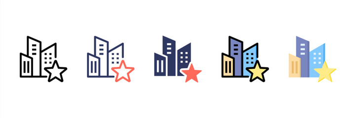 Stars Multi Style Icon Set