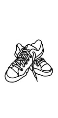 sport shoes vector illustration