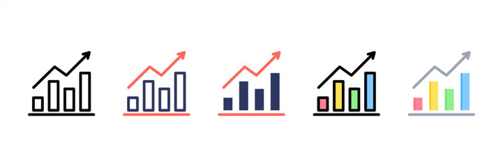 Price Up Multi Style Icon Set