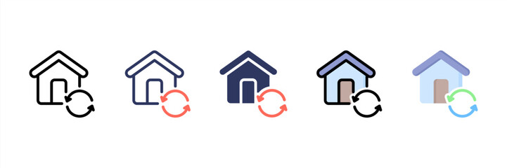 Recovery Multi Style Icon Set