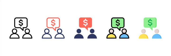 Consultant Multi Style Icon Set