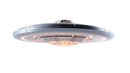 Futuristic Spaceship Design Sci-fi Craft Flying Saucer Alien Technology 3D Render