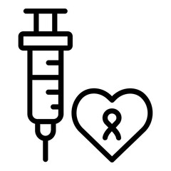 vaccine icon line