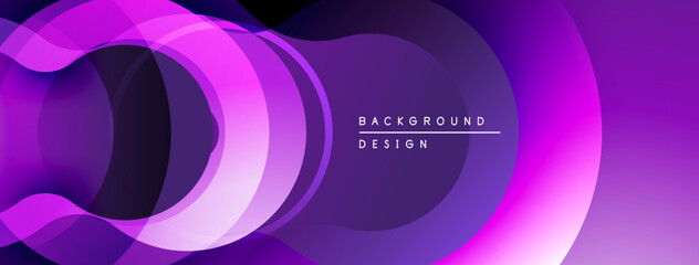 Abstract purple waves create dynamic background. Smooth gradients, flowing shapes suggest movement, modern design aesthetic.