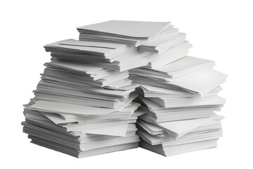Overwhelmed by Paperwork: A Stack of Documents Against a Dark Background
