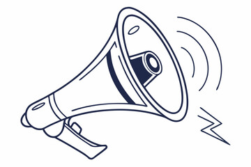 Broadcast Symbol: Minimal Speaker Megaphone