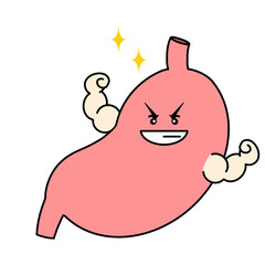元気な胃のイラスト