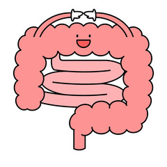 マルを表現する腸のイラスト