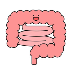 シンプルな腸のイラスト
