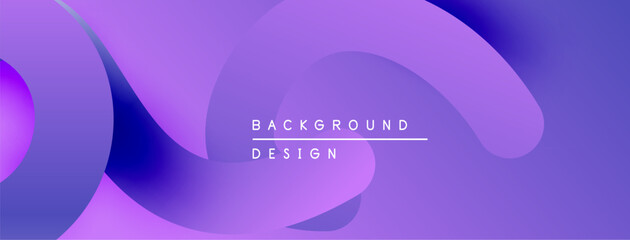 Abstract purple gradients form flowing shapes. Minimalist design with text background design centered. Modern aesthetic, smooth transitions.