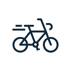 Fast Bike Symbol in Motion
