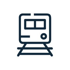 Train with tracks icon, Railroad Transport Icon Design