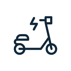 Scooter or electric bike icon