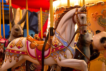 merry go round horse carousel © Jonathan