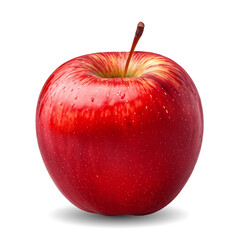 A red apple with Collection of red apple isolated on white background