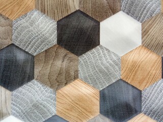 Beautiful hexagon shapes on the wall.