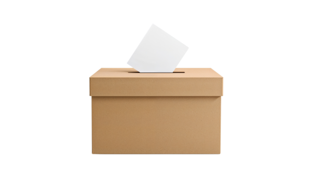 ballot box isolated on transparent background png