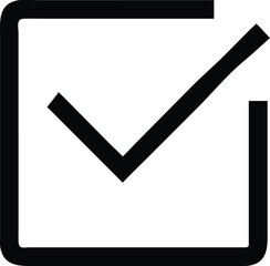 Check Mark Icon Simple, Bold, and Versatile Vector Graphic