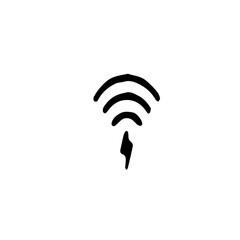 wifi fast icon bar vector