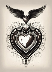 heart with wings