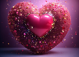 abstract background with heart