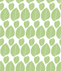 Floral leaves seamless vector pattern