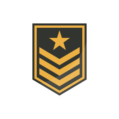 Triangle line military patch badge