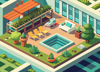 garden isometric