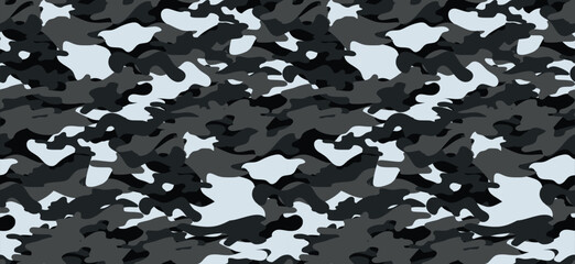 Seamless black camouflage abstract pattern © Nurkhayati