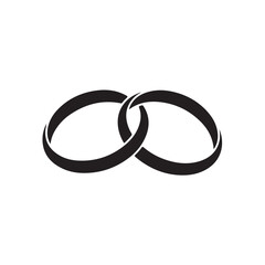 Wedding rings silhouette indestructible design