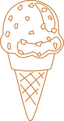 Ice Cream Cone Doodle