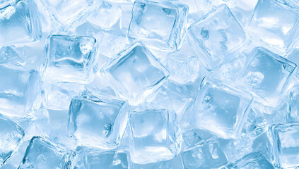 Ice cubes background texture
