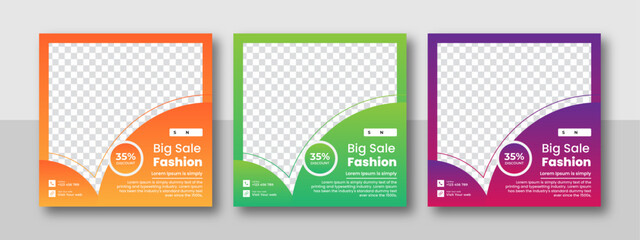 Social media post for Fashion Sale. Minimalistic editable sale advertising poster. New collection yellow color sale poster elegant sale and discount promotional advertising banner.