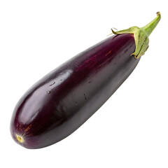 A japanese eggplant isolated on a transparent background
