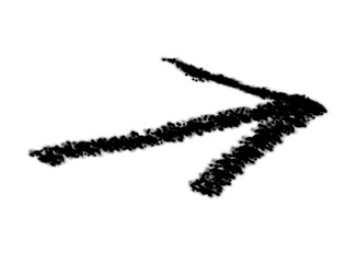 Doodle arrow vector icon. Design arrow grunge  emphasis line.