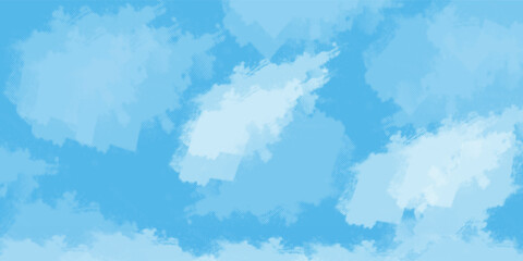Modern and natural background with clouds in the blue sky. Vector background