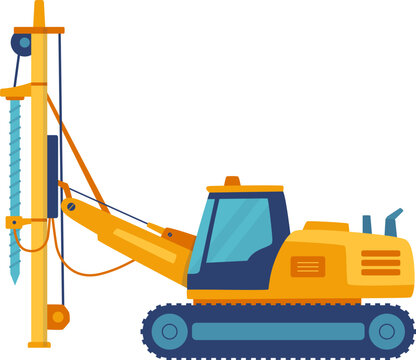 Pile Driver for Foundation Work

