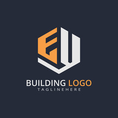 Modern Building Letter Logo Design – Real Estate Monogram Branding
