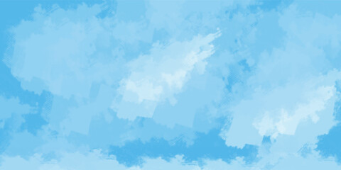 Modern and natural background with clouds in the blue sky. Vector background