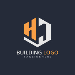 Modern Building Letter Logo Design – Real Estate Monogram Branding
