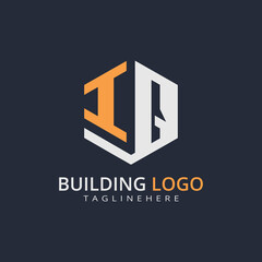 Modern Building Letter Logo Design – Real Estate Monogram Branding
