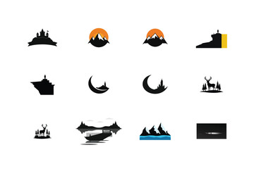 A vector set of nautical travel icons including boats, ships, yachts, and anchors, perfect for summer ocean adventures