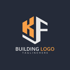 Modern Building Letter Logo Design – Real Estate Monogram Branding
