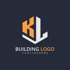 Modern Building Letter Logo Design – Real Estate Monogram Branding
