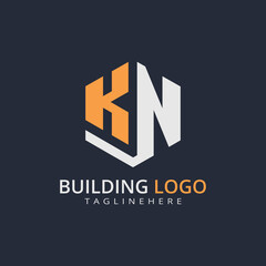 Modern Building Letter Logo Design – Real Estate Monogram Branding
